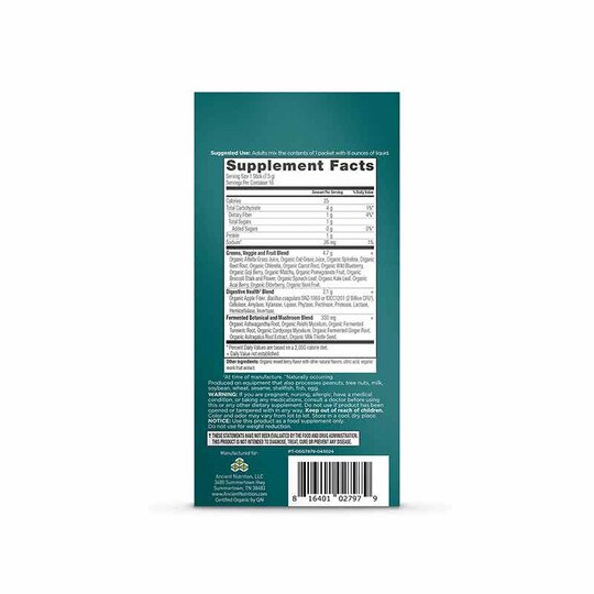 Organic Super Greens, ANN